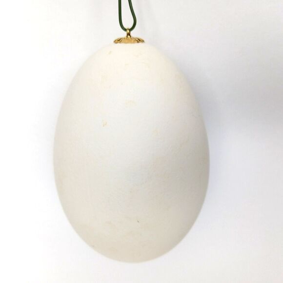 Christmas Egg Beautiful Golden Angel Ornament Holiday Tree Decoration Vintage - Picture 8 of 9